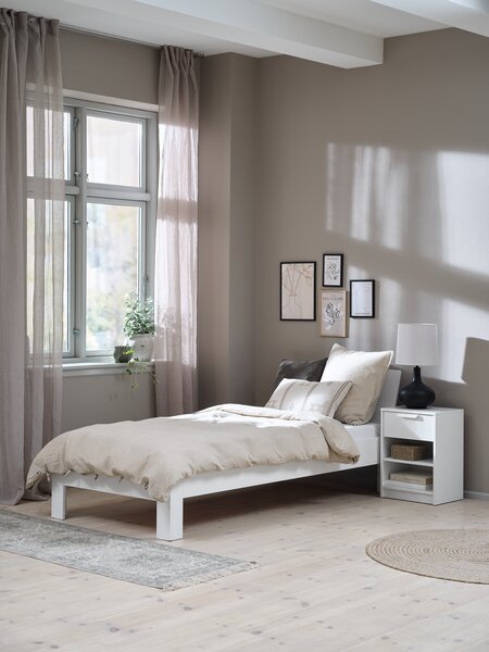 Struttura letto OLSKER 80x190 cm bianco