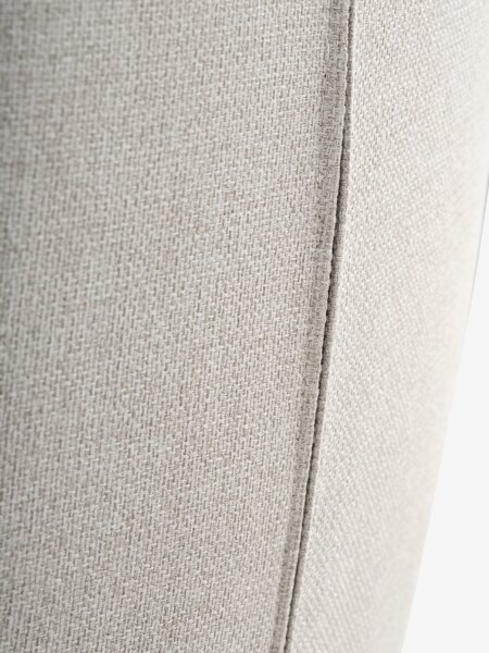 Recliner w/footstool TANKEDAL beige fabric/chrome