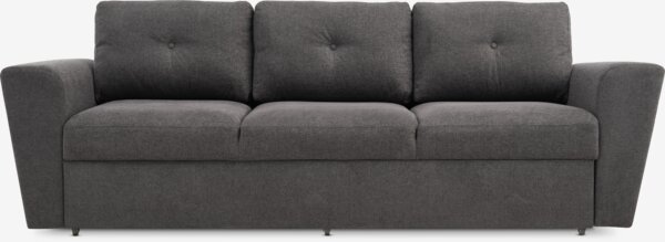 Sovesofa VEJLBY 3-seter mørk grå stoff