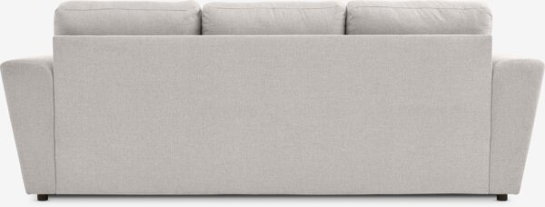 Sofa bed VEJLBY 3 seater light sand fabric