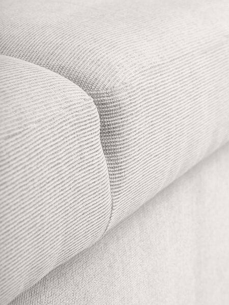 Sofa bed VEJLBY 3 seater light sand fabric