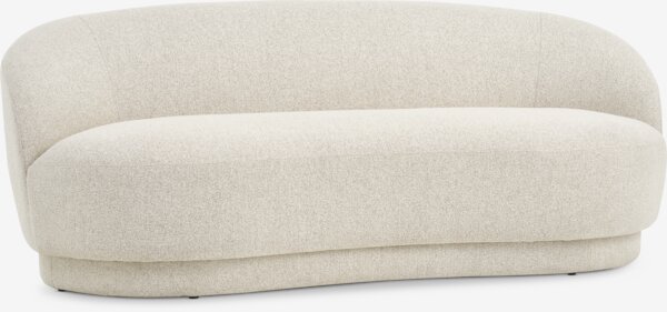 Sofa ANDRUP 3 seater oval beige