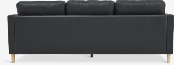 Divano FALSLEV 3 posti similpelle nera