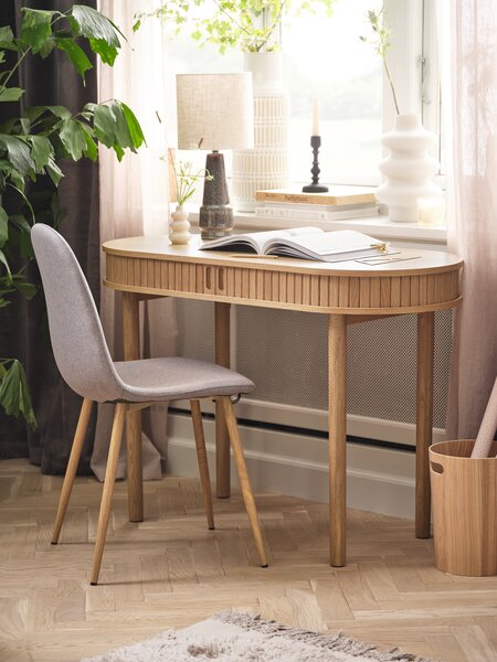Specchio SANDAGER 3 pezzi color rovere