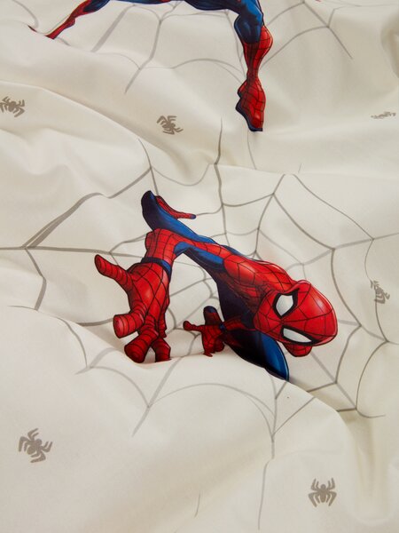 Pussilakanasetti SPIDERMAN 150x210 valkoinen