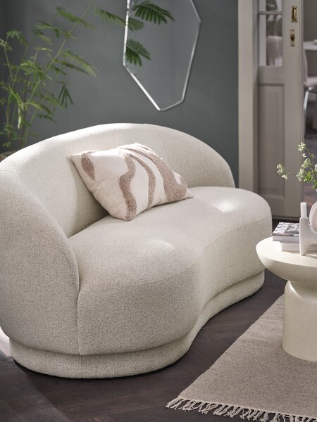 Sofa ANDRUP 3 seater oval beige