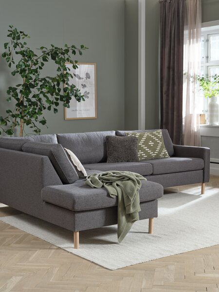 Sofa HELLERUP open-end left grey