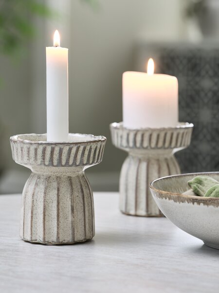 Candle holder INGAR D10xH11cm white