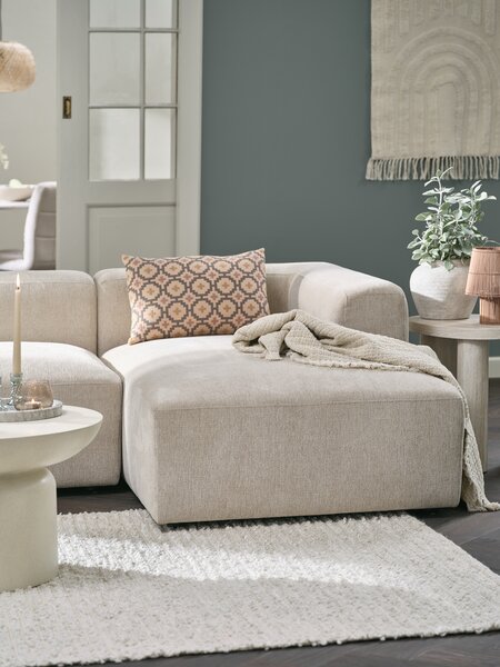 Divano componibileSKEJBY 2 posti chaiselongue tessuto sabbia