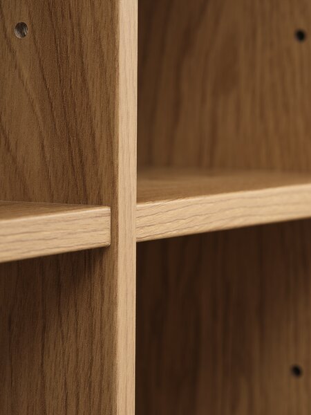 Cabinet GEDSER 4 compartments warm oak colour