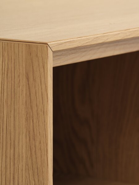 Cabinet GEDSER 4 compartments warm oak colour