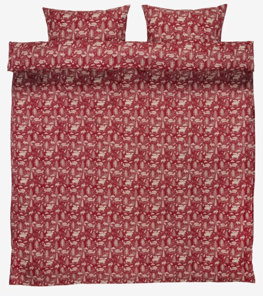 Lenjerie pat CHRISTINA 200x220 roșie