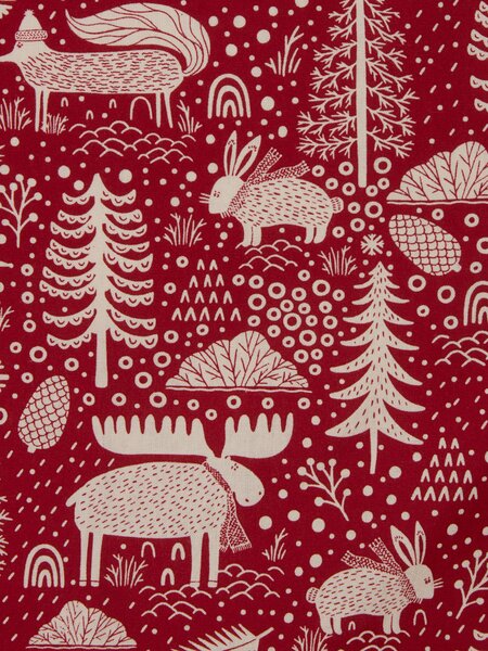 Påslakanset JULIANA 150x210 röd