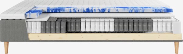 Rammemadrass 75x200 FJELNA + EKSO grå-23 Medium