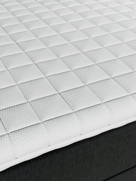 Elevationsseng 80x200cm JOSELVA + MURU grå-40 Medium