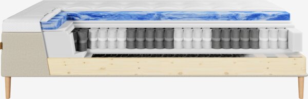 Runkopatja 120x200cm KVENNA hiekka-91 + VOLA keskikova