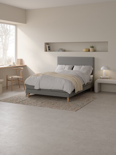 Elevationsseng 140x200cm JOSELVA + KOLA grå-23 Medium