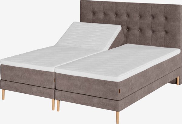 Elevationsseng 180x200cm KUPELVA + RESA brun-92 Medium