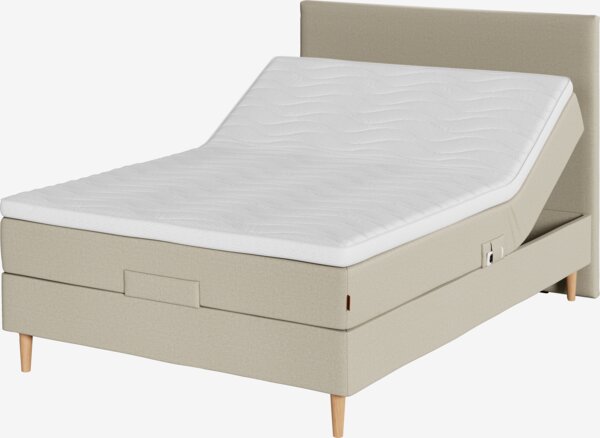 Elevationsseng 140x200cm TONDRA + RESA sand-91 Medium