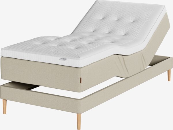 Elevationsseng 90x200cm KUPELVA + VOLA sand-91 Medium