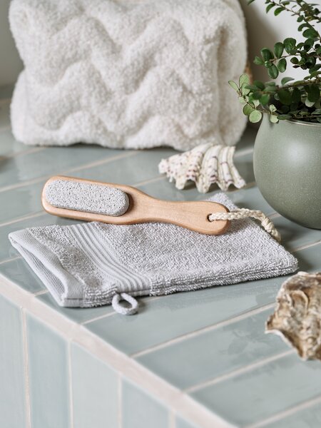 Guanto da bagno KARLSTAD 15x21 cm grigio chiaro
