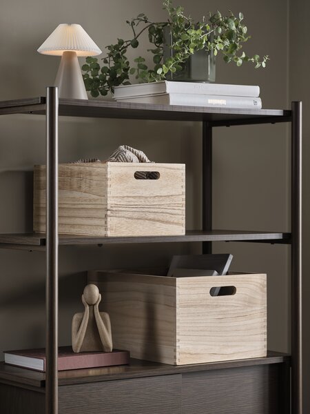 Boîte de rangement THORMOD l24xL34xH18cm naturel