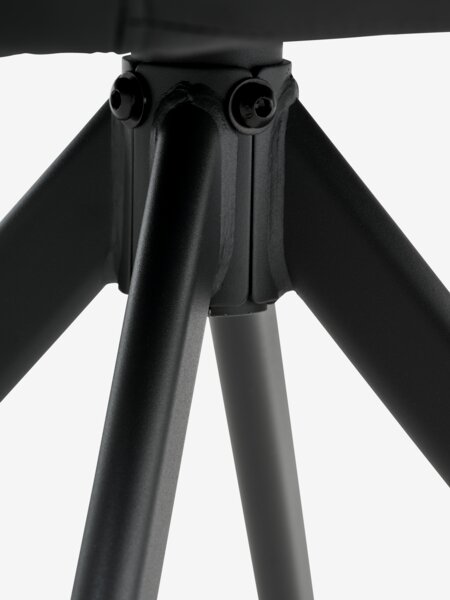 ROSLEV L160 Tisch natur Eiche + 4 ROSTRUP Stühle schwarz