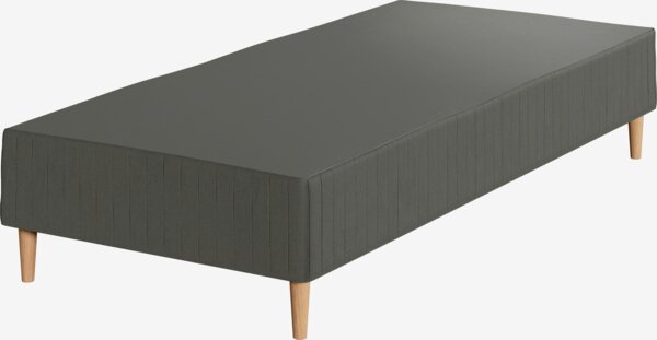 Resårbotten 90x200cm FJELNA svart-06 fast