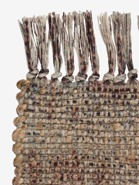 Alfombra ENGSYRE 70x140 natural/berenjena