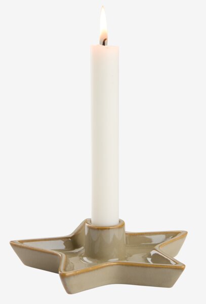 Bougeoir SIF Ø15xH4cm vert clair