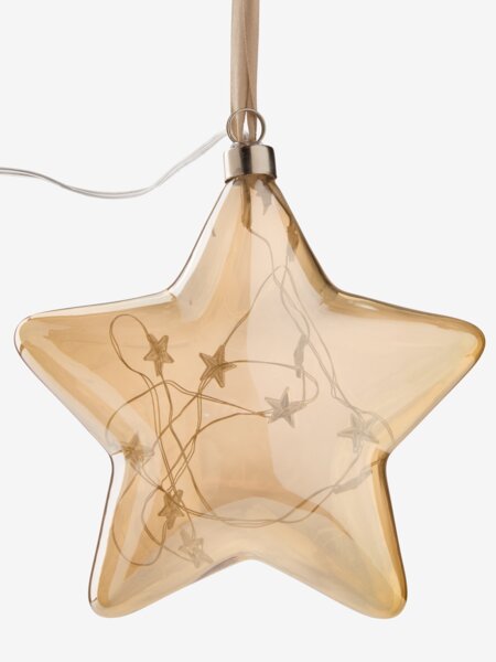 Julestjerne STJERNE Ø15cm guld m/LED