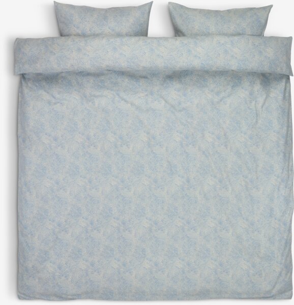 Completo copripiumino Flanella KLARA 240x220 cm blu