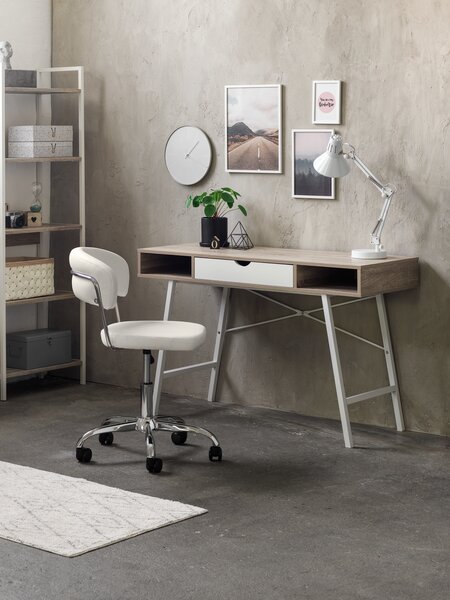 Chaise de bureau SNEDSTED blanc