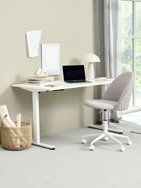 Escritorio altura regulable SVANEKE 70x140 blanco