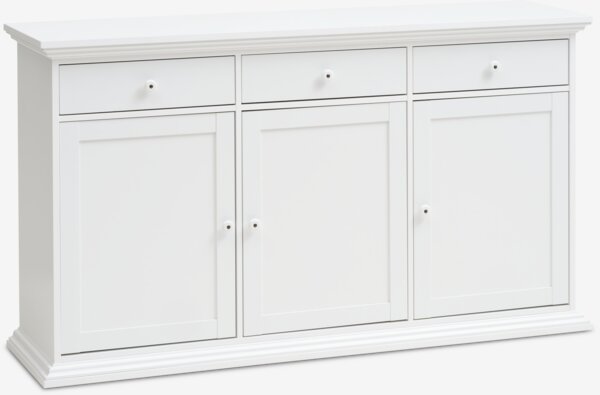 Komoda FREDENSBORG 3 vrata bela