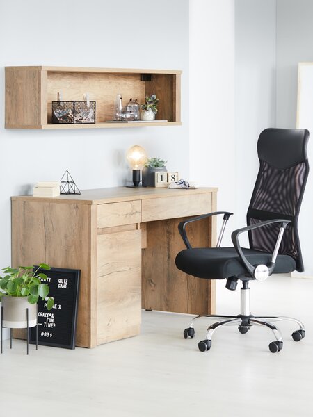 Zidna polica VEDDE 131x25 divlji hrast