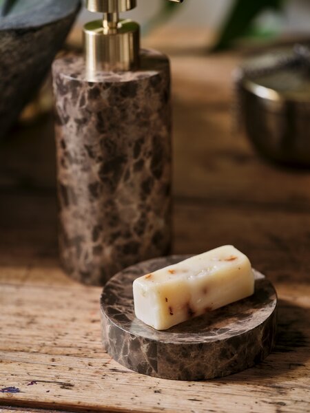 Svuotatasche MAKARYD Ø10xH2 cm effetto marmo marrone