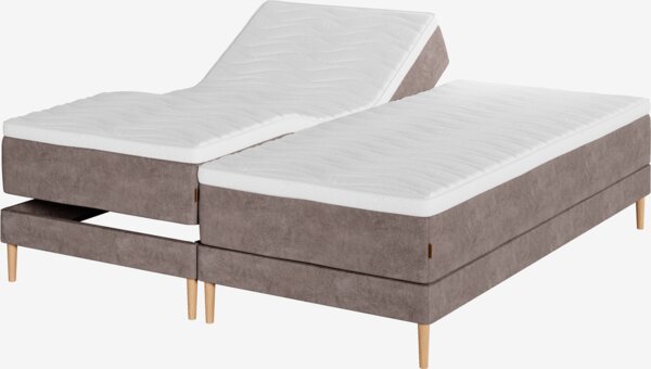 Elevationsseng 180x200cm KUPELVA + RESA brun-92 Medium