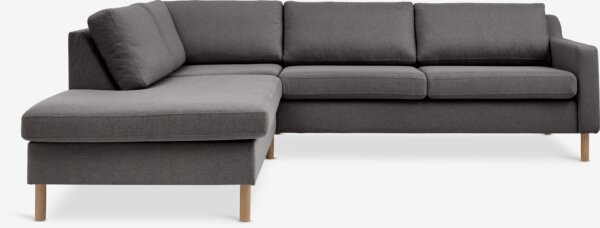 Sofa HELLERUP open-end left grey