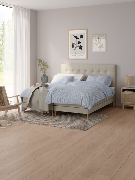 Elevationsseng 180x200cm KUPELVA + BRYA sand-91 Medium Split