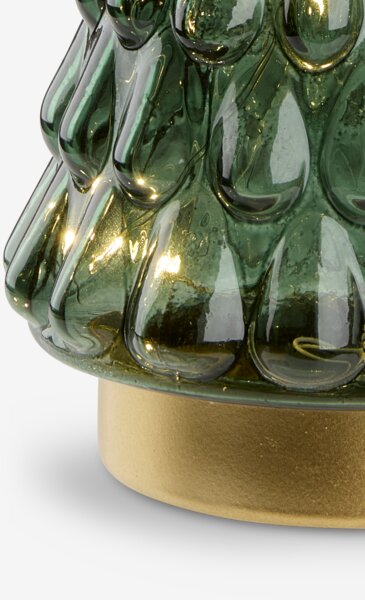 Juletræ MODGUNN glas H26cm m/timer