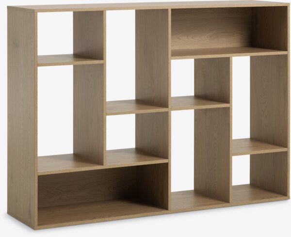 Separator cameră GADEHUSE 10 rafturi stejar natur