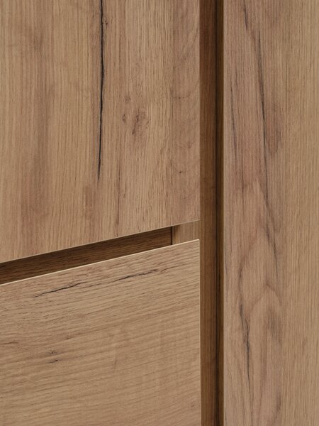 Kleerkast LIMFJORDEN 120x200 combi naturel eiken kleur