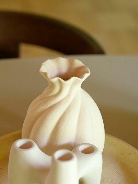 Vase GUNNI D14xH18cm white