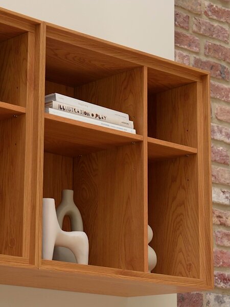 Книжкова шафка GEDSER 4 відділення колір теплий дуб