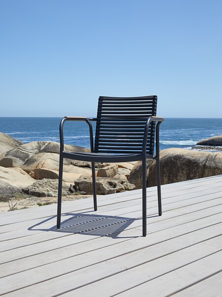 Stacking chair NABE black