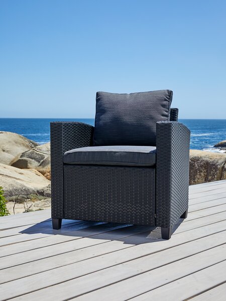 Fauteuil lounge AGERMOSE noir