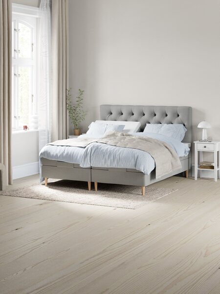 Elevationsseng 180x200cm TONDRA + BRYA grå-23 Medium Split
