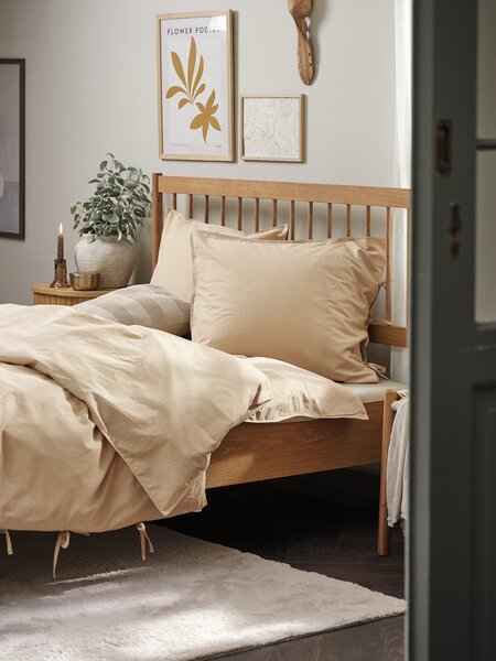 Komplet pościeli SELMA bawełna kresz 140x200 jasne khaki