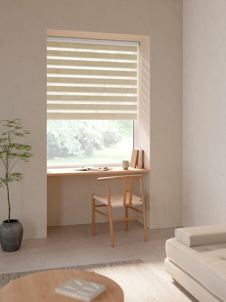 Estor doble con cajón ALSTEN 160x250cm natural
